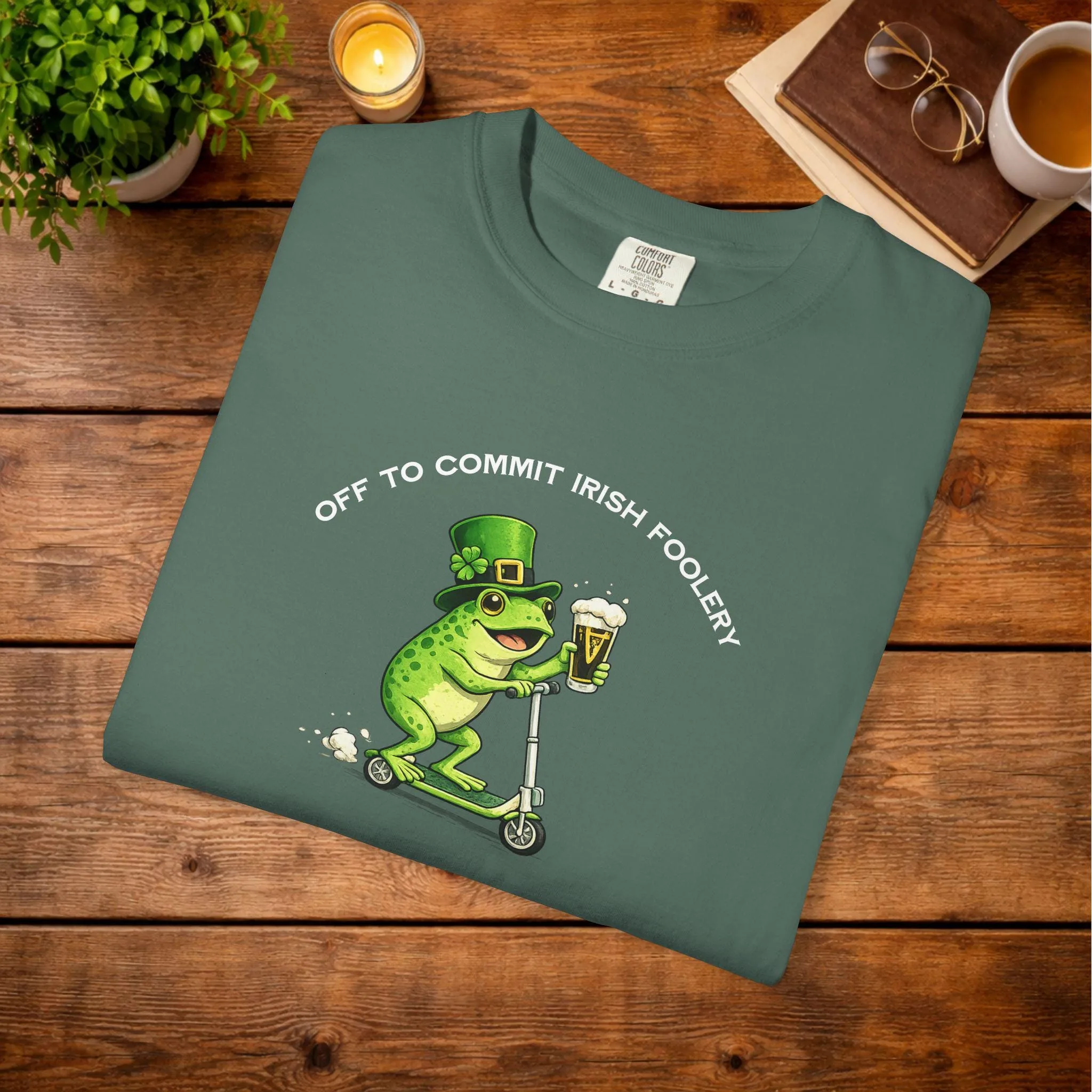 Off to Commit Irish Foolery beer frog T-Shirt | St. Patrick's Day