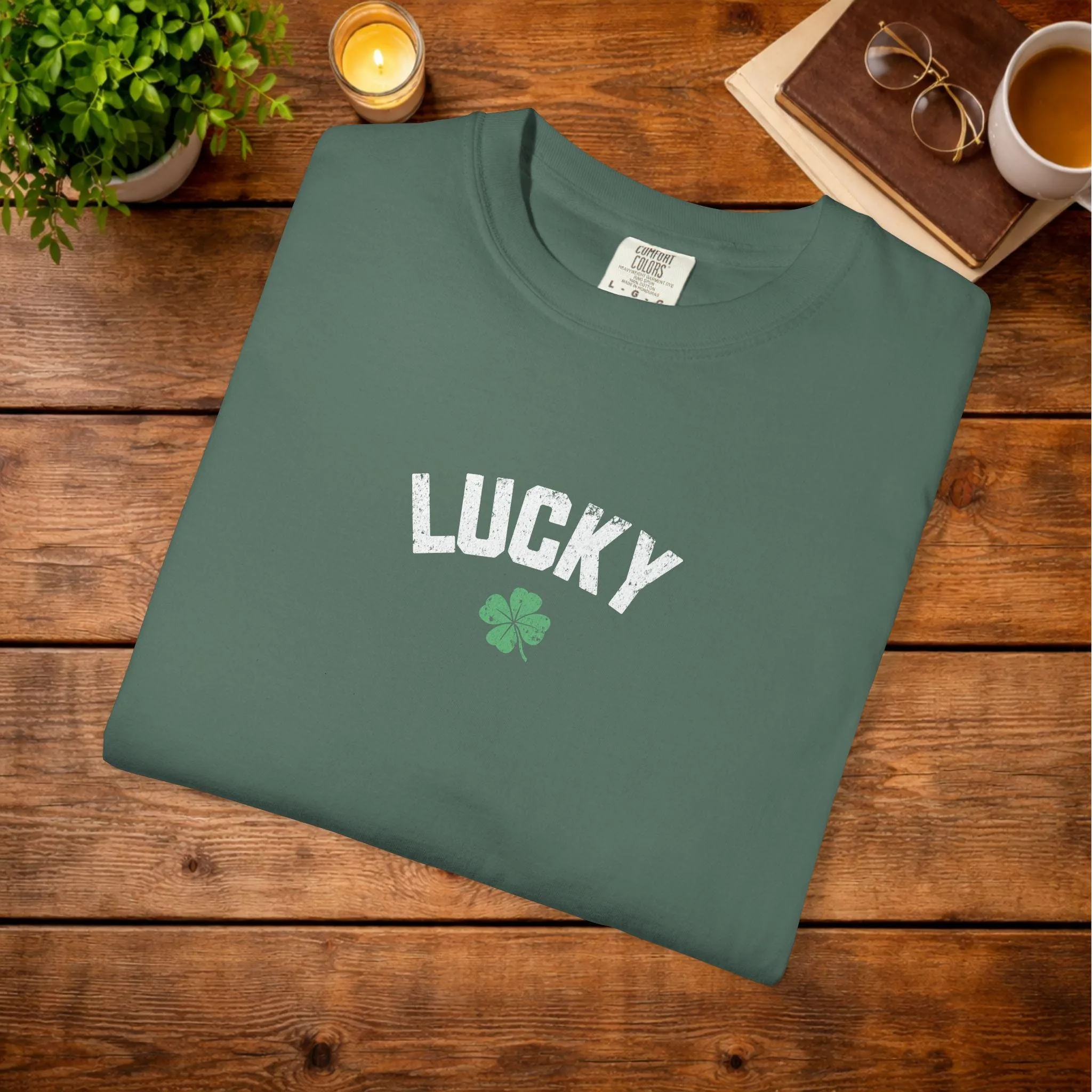 Lucky four leaf clover T-Shirt | St. Patrick's Day casual tee