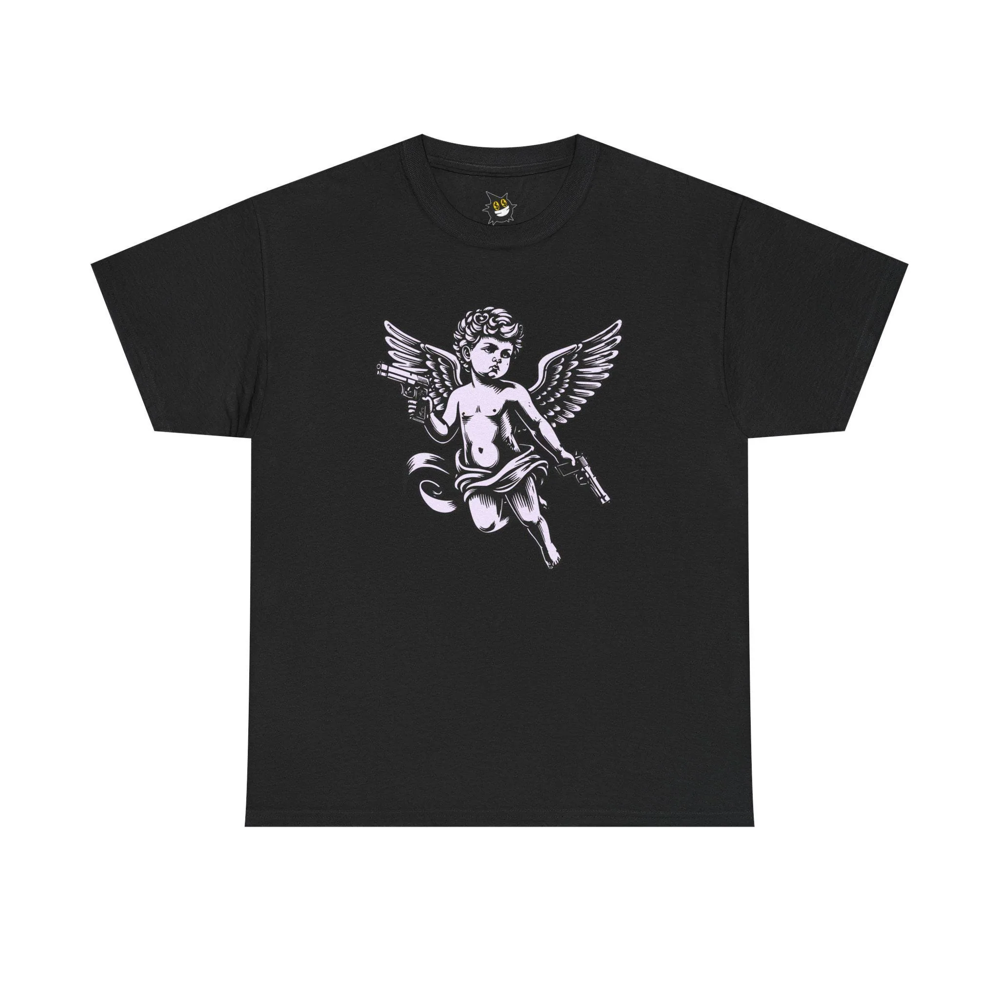 Vintage Cherub Illustration Tee | Ghetto Angel Cupid Graphic Shirt
